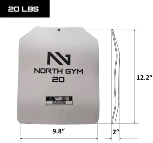 Northgym Adjustable Weighted Vest/Incl. 3D Weight Plates in 14lbs / 20lbs/ 30lbs/ 42.5lbs - Optimized Weight Distribution and with Curved Plates for Running, Functional Training and Working Out