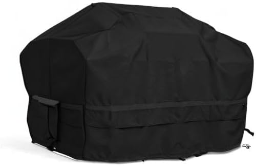 Covermates Grill Cover - Weather Resistant Outdoor Cover, Heavy Duty BBQ Covers for Large Outdoor Kitchen, Prestige 900D Polyester, 92 Inch, Black