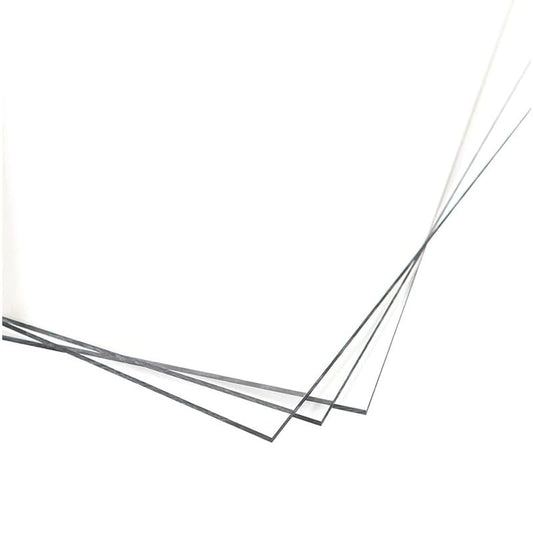 KastLite Colored Acrylic Sheets Nominal 18" x 24" - Plastic Sheet Easy to Cut, Saw, Shape, Laser Cut - Ideal for Arts & Crafts & DIY Projects- Durable, Lightweight, Scratch Resistant - Clear 4 Pack