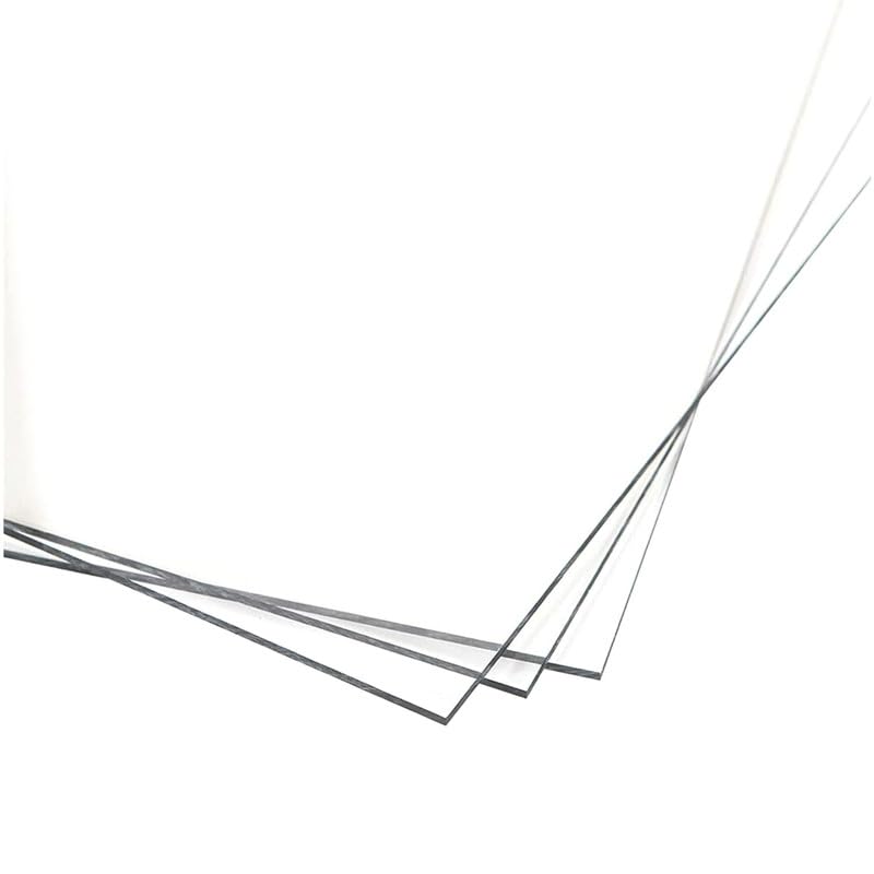 KastLite Colored Acrylic Sheets Nominal 18" x 24" - Plastic Sheet Easy to Cut, Saw, Shape, Laser Cut - Ideal for Arts & Crafts & DIY Projects- Durable, Lightweight, Scratch Resistant - Clear 8 Pack