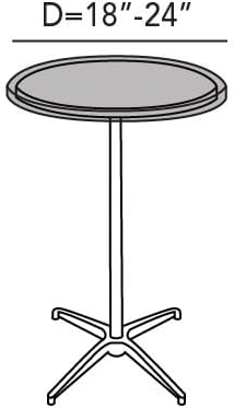 Covermates Classic Round Table Top Cover – All-Weather Outdoor Table Protection, Water-Resistant Vinyl, Elastic Hem, Mesh Vents, Patio Furniture Cover, Round 18-24 DIAMETER, Green