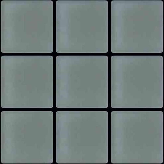 1"x1" Chic Gray Matte Finished Glass Mosaic Tile (9.67 Sq ft- Box of 10 Sheets)