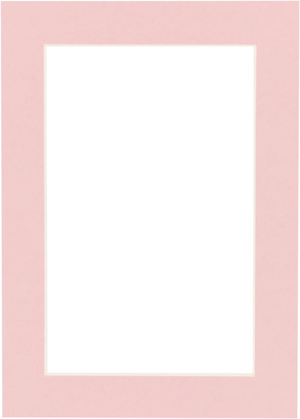 Pack of Ten Acid Free 11x14 Mats Bevel Cut for 8.5x11 Photos - Pink Precut Matboards With Backing Boards and Self Seal Photo Mat Bags For Pictures, Photos, Framing - 4-ply Thickness