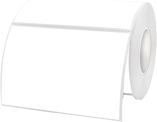 2×3 Inch White Thermal Labels Stickers, Removable Thermal Label, Waterproof Direct Thermals Stickers Perforated Lines- 300 Sheets/Rolls