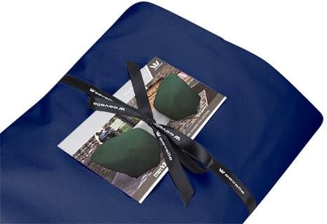 Eevelle Meridian Patio Oval Table Set Cover with Marine Grade Fabric - Outdoor Table Cover - Furniture Set Covers for Dining Table - Easy to Install - (25"H x 76"L x 48"W, Navy)