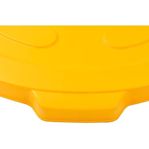 Global Industrial 55 Gallon Garbage Can Lid, Yellow