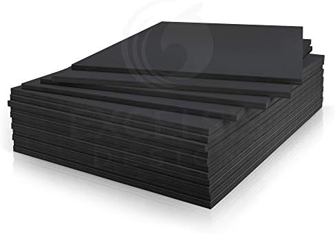 Black Foam Board 11.7 x 16.5 x 3/16" (5mm) Inch, 15 Pack Acid-Free Foam Core Poster Board Sheets for Art, Crafts, Presentation, Vision Board, Signboard, and Party Decorations