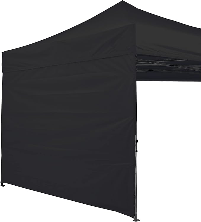 ABCCANOPY Instant Canopy SunWall 8x8 FT, 1 Pack Sidewall Only, No Frame or Top, Black