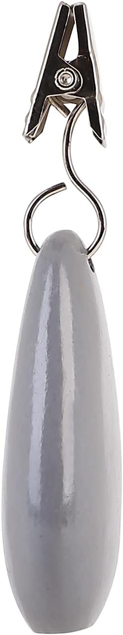 TwoFish Home Set of 4 Grey Stone Tablecloth Weights Clips Handicraft Grey Stone Tablecloth Clamps Pack of 4