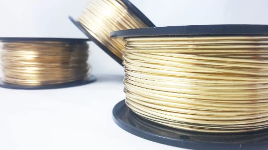 16 Gauge, Jeweler's Brass Wire, Red Brass, Round, Dead Soft, CDA #260-1LB(134FT) by CRAFT WIRE