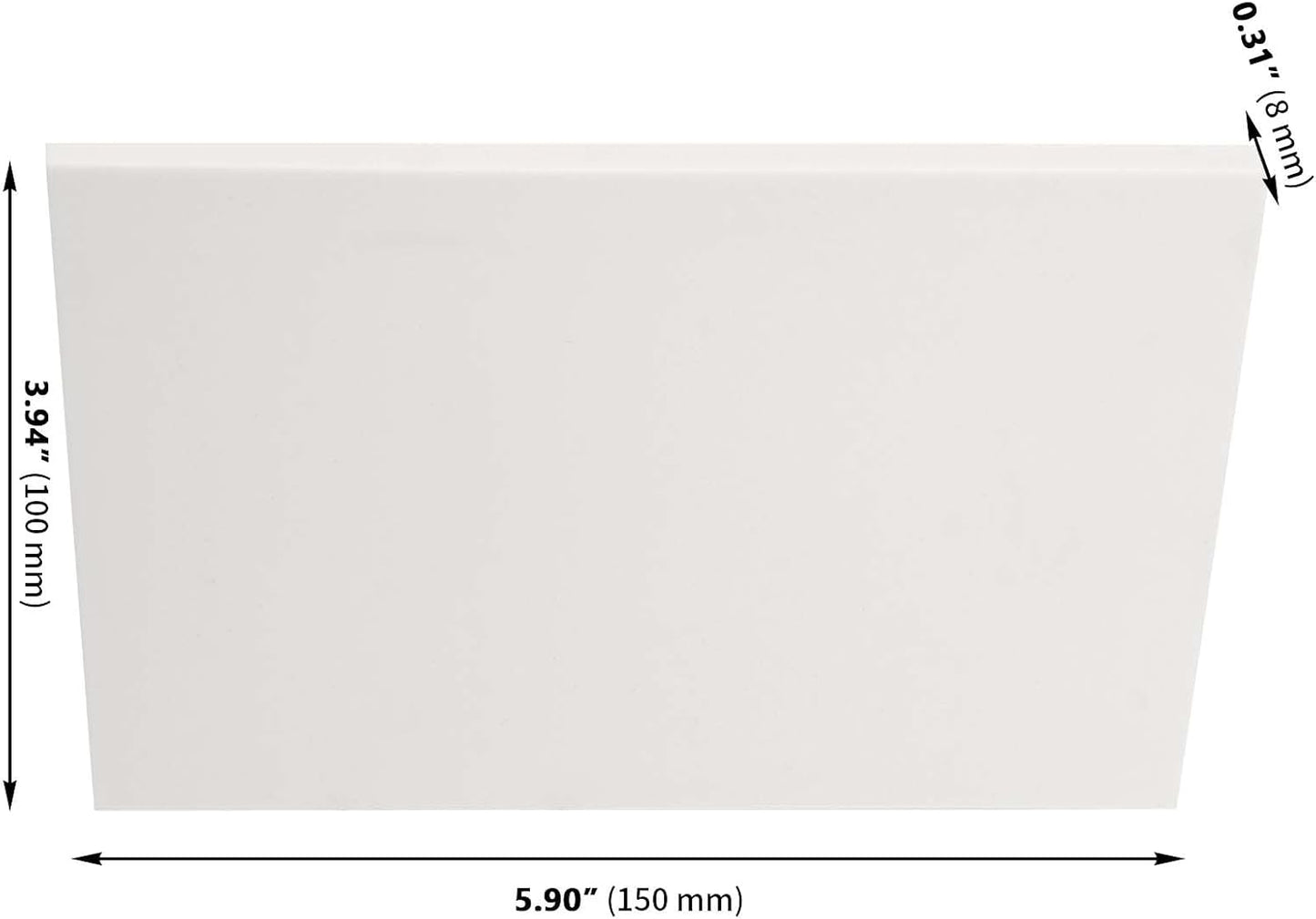 ZOENHOU 20 Pcs 4" x 6" White Rubber Carving Blocks, Soft Rubber Crafts Rubber Stamping Blanks, Linoleum Blocks for Printmaking