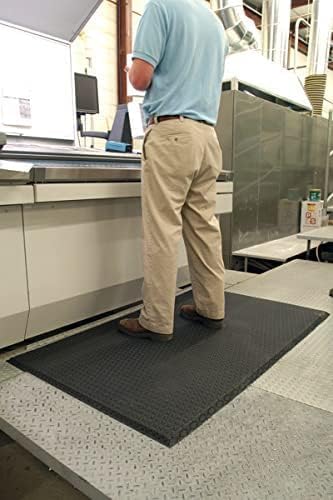 Hudson Exchange (4'x4') MaxCush Anti-Fatigue Comfort Industrial Ergonomic Mat