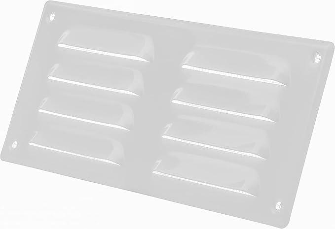 Repa Market 10" x 4" Inch (Outer Dimensions) White Air Vent Cover - Steel Return Air Grilles - for Ceiling and Sidewall - HVAC - with Protection Screen (10.24" x 4.13" Inch)