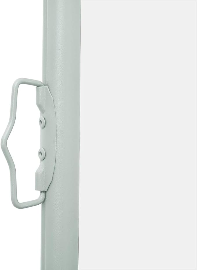 YAFF Patio Retractable Outdoor Folding Privacy Divider, Water & UV Resistant Sun Shade Privacy Wind Screen for Garden, Backyard, Balcony, Terrace 66.9"x118.1" Cream (15.62lbs)