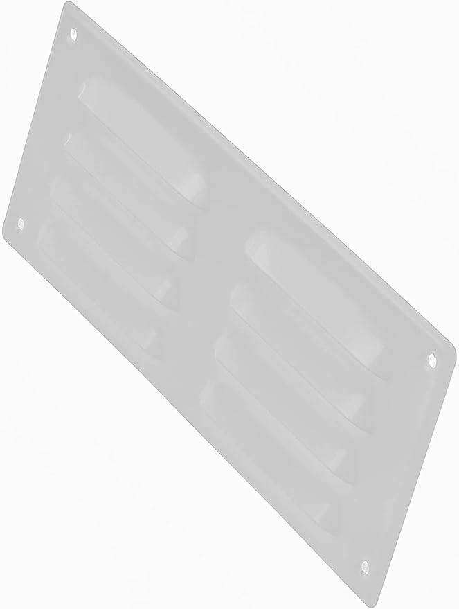 Repa Market 10" x 4" Inch (Outer Dimensions) White Air Vent Cover - Steel Return Air Grilles - for Ceiling and Sidewall - HVAC - with Protection Screen (10.24" x 4.13" Inch)