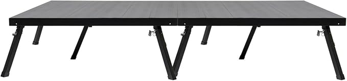 4'x8' MYSTAGE 2 Stage Platform - Portable, Folding Lightweight Aluminum Performance Deck with Adjustable Height 17"-28" - US Patented Design