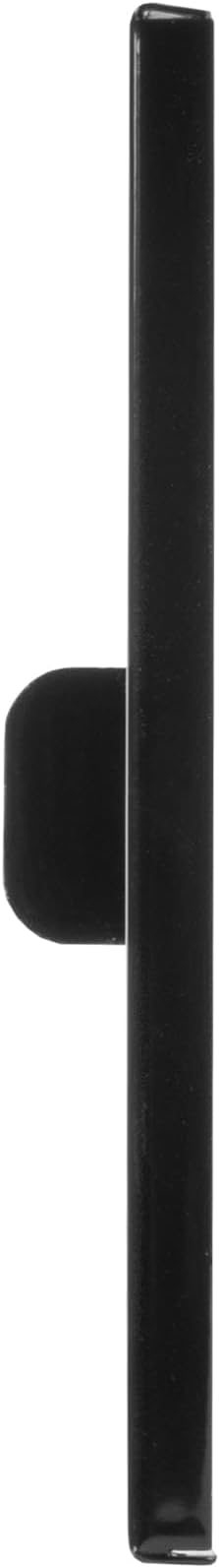 Vent Systems 16'' x 4'' Inch (Overall) Black Metal Air Vent Cover - Louvered Rectangular Return Grill with Built-in Protective Mesh Screen - HVAC Ventilation Grille for Kitchen, Bathroom, Home, Garage