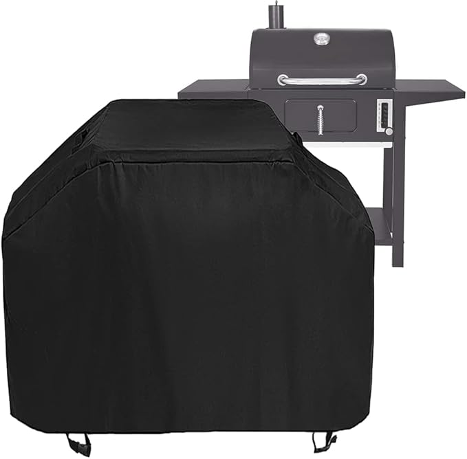 Waterproof Griddle Cover, Dustproof BBQ Grill Cover for Royal Gourmet CD1824AX 24 inch Charcoal Grill,Barbecue Grill Covers for Smoker Grill,52" x 25" x 48"