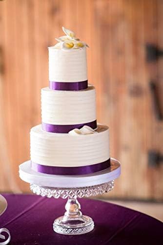 YAMA Purple Double Face Satin Ribbon - 7/8 Inch 25 Yards Purple Silk Ribbons for Crafts Gift Wrapping Wreaths