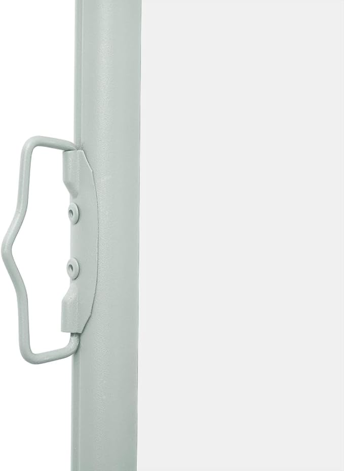YAFF Patio Retractable Outdoor Folding Privacy Divider, Water & UV Resistant Sun Shade Privacy Wind Screen for Garden, Backyard, Balcony, Terrace 55.1"x196.9" Cream (15.4lbs)