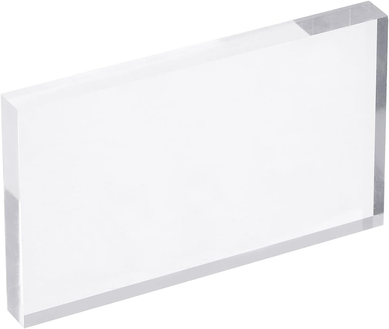 PATIKIL Acrylic Stamp Block, 1 Pack Clear Stamping Blocks with Grid Lines Decorative Mounting Blocks Set Rectangle for Scrapbooking DIY Crafts Card Making