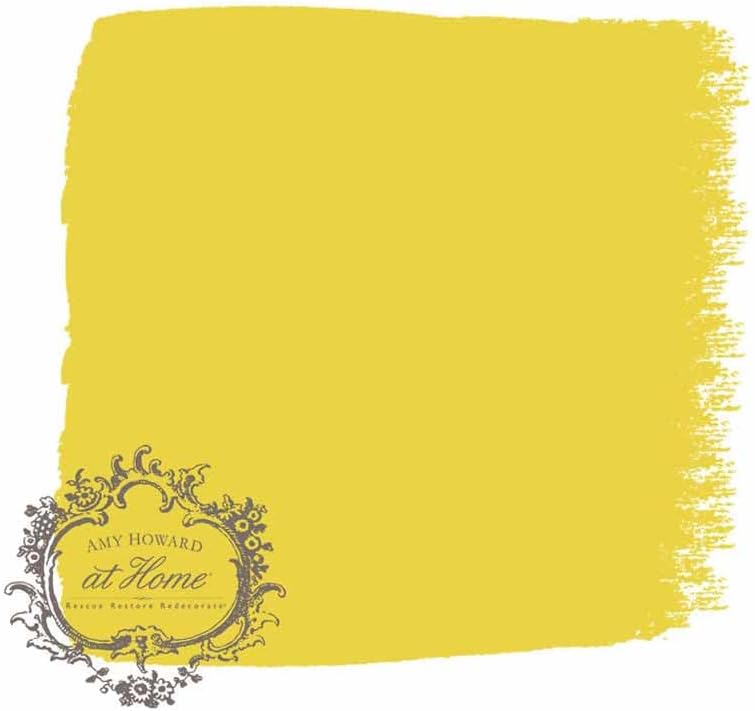 AMY HOWARD AT HOME Chalk-Based One Step Paint for Furniture, Cabinetry, Decor, Finish, and More | No Stripping, Sanding, or Priming | Ultra-Light Base | 32 Ounce | Sunshine on My Shoulders