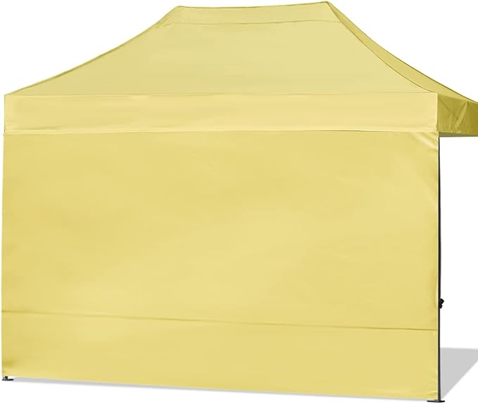 ABCCANOPY Instant Canopy SunWall 10x15 FT, 1 Pack Sidewall Only, No Frame or Top, Beige