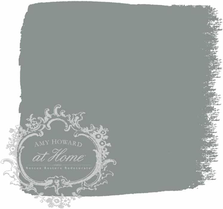 AMY HOWARD AT HOME Chalk-Based One Step Paint for Furniture, Cabinetry, Decor, Finish, and More | No Stripping, Sanding, or Priming | Dark Base | 16 Ounce | Weybridge Classic