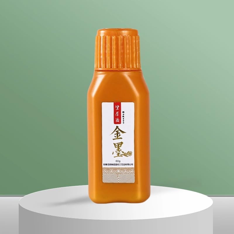 Sumi Ink,Black Chinese Calligraphy Ink,Liquid Ink for Japanese Brush Calligraphy & India Traditional Artworks(60ml (2.03oz), Black)