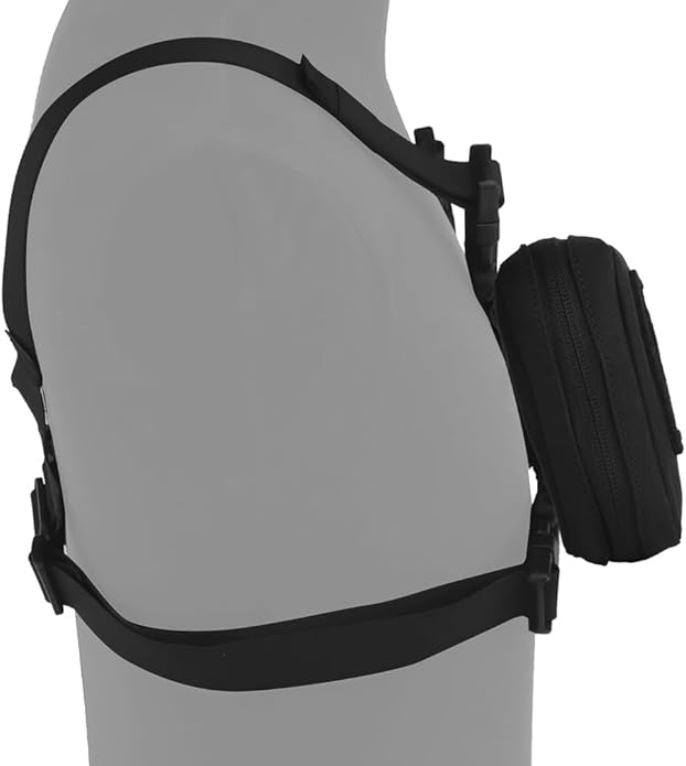 FoldPanel Tactical Chest Vest Pouch Set, Chest Rig Phone Mount as 4.7-6.7" Phone Plate Carrier Accessory with Pouch Cover