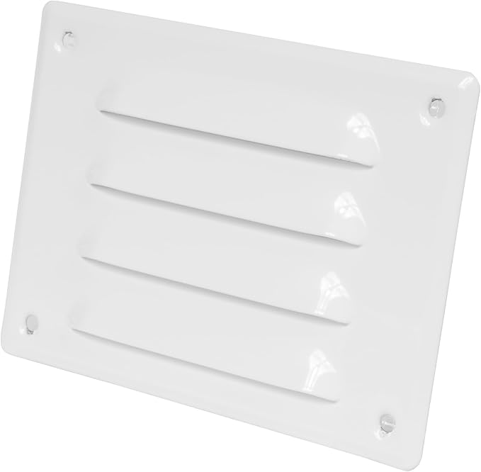 Repa Market 5.5" x 4" Inch Aluminum Air Vent Cover with Screen Mesh – Scratch-Resistant Powder-Coated Grille – for Ceiling or Wall – HVAC Return or Supply Vent – Indoor Outdoor Use