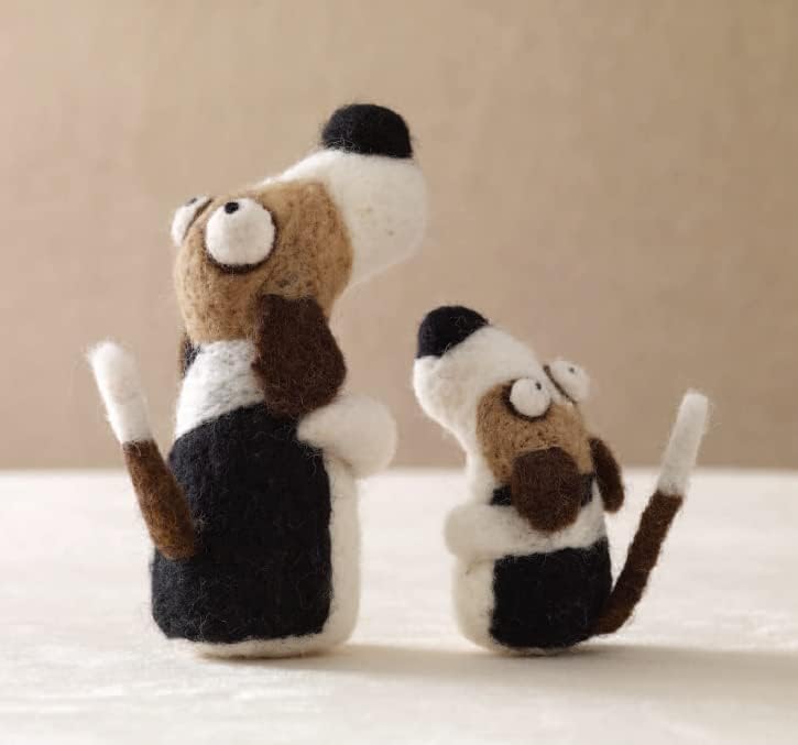 Woolbuddy Wool Roving Kit - Premium Core Wool for Needle Felting, Felting Soap & Tools – Sustainable Roving Wool for Beginners & Adults, Wet Felting Supplies (Brown)