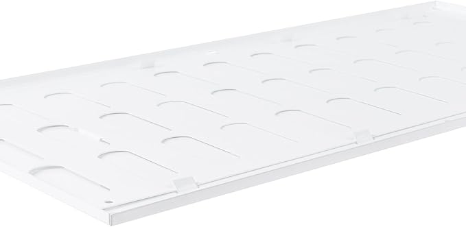 Vent Systems 16" x 8" Inch (Outer Dimensions) Metal Air Vent Grille - White Adjustable Register Vent Cover - Open/Close Air Supply Intake Wall Vent - Heating/Cooling Ceiling Grille for House, Garage