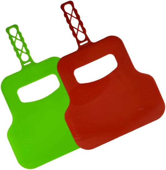 2Pcs Heat Resistant Plastic BBQ Flame Blower & Manual Grill Hand Fan - Portable Outdoor Cooking, Camping, Picnic Tool for BBQ Fans - Plastic Grill Fan