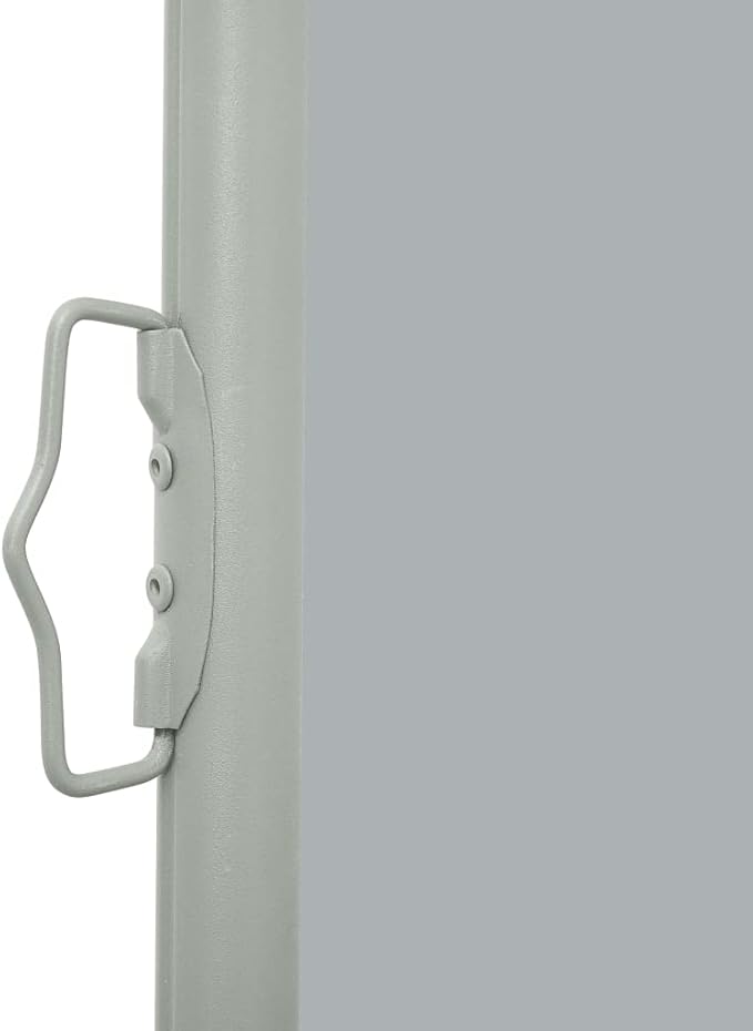 YAFF Patio Retractable Outdoor Folding Privacy Divider, Water & UV Resistant Sun Shade Privacy Wind Screen for Garden, Backyard, Balcony, Terrace 39.4"x196.9" Gray