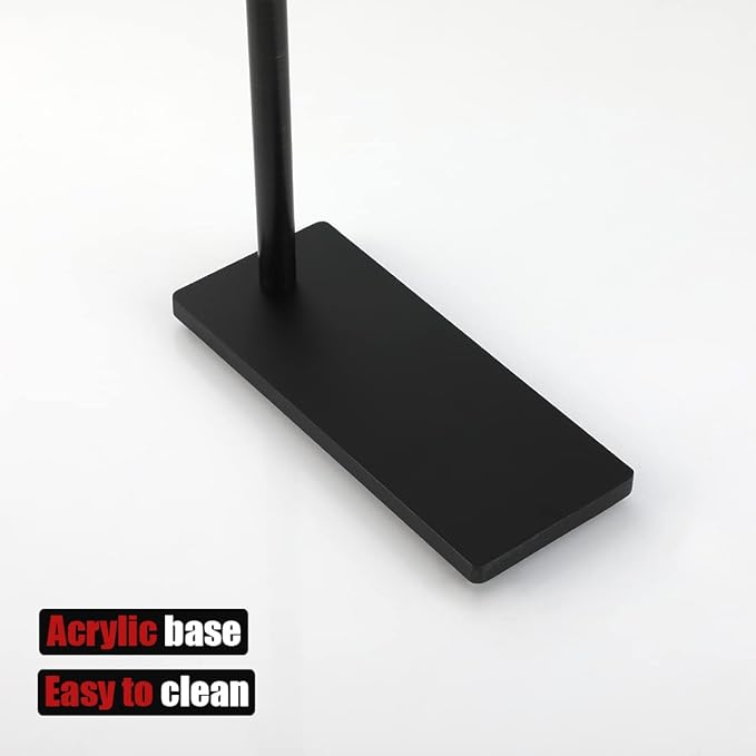 JQK Hand Towel Holder Stand Oil Rubbed Bronze, Modern Tree Rack Free Standing for Countertop with 12 Inch Bar, 304 Stainless Thicken 0.8mm Steel ORB, HTT170-ORB