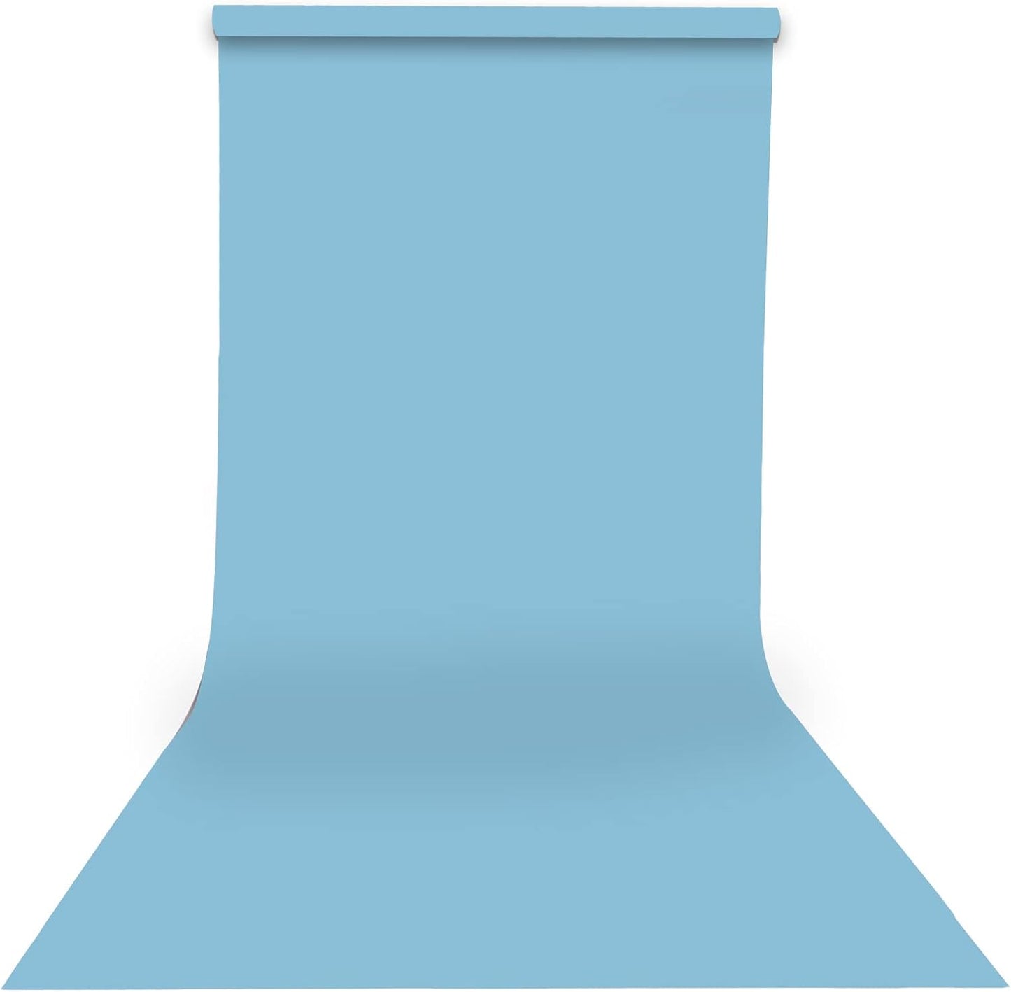 Yizhily Seamless Photography Photo Backdrop Background Paper Roll for Photoshoot 53 inches Wide x 16 feet Long, Lite Blue