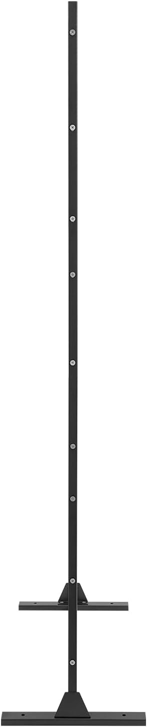 75" H×35" W Decorative Outdoor Privacy Screen with Stand, Outdoor Decor Privacy Fence Screen Metal Fence Panels, Free Standing Metal Divider for Patio Lawn Deck (Black-Small Snowflake)
