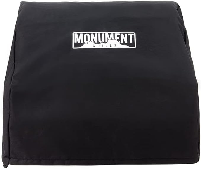 Monument Grills Tabletop Propane Gas Grill for Outdoor Portable Camping Cooking with BBQ Cover(2 items)