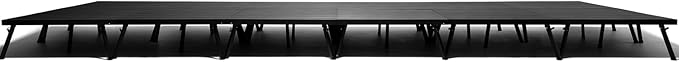 8'x24' MYSTAGE 12 Stage Platform - Portable, Folding Lightweight Aluminum Performance Deck with Adjustable Height 17"-28" - US Patented Design