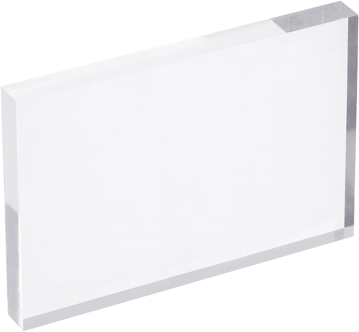 PATIKIL Acrylic Stamp Block, 1 Pack Clear Stamping Block with Grid Line Decorative Mounting Blocks Set Rectangle for Scrapbooking DIY Crafts Card Making