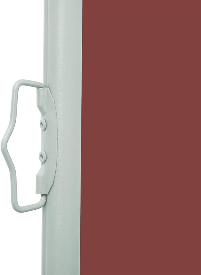 YAFF Patio Retractable Outdoor Folding Privacy Divider, Water & UV Resistant Sun Shade Privacy Wind Screen for Garden, Backyard, Balcony, Terrace 55.1"x196.9" Brown