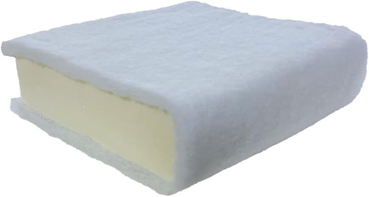 FoamRush 1" x 24" x 24" Seat Cushion Foam with Batting/Dacron (Cushion Seat Replacement) Made in USA