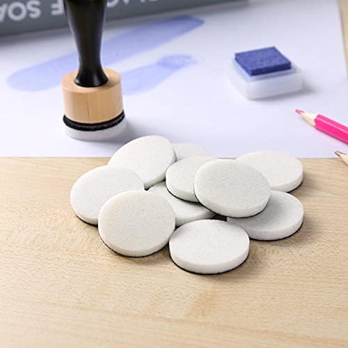 Ink Paints Mixing Blending Tool Mini Round Foam Refills, for Scrapbooking Craft, Control of Ink Placement, No More Inky Fingers Ink Blending Tool with Spare Pads for Rubber Stamping & Scrapbooking