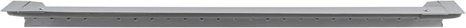 Repa Market 21" x 5" Inch Air Grille for Round Spiral Ducts - Adjustable Single Louvre Blade - Galvanized Ventilation Cover - Side Fit Round Surface Canal Ducting from 9.84" to 35.43" Inches