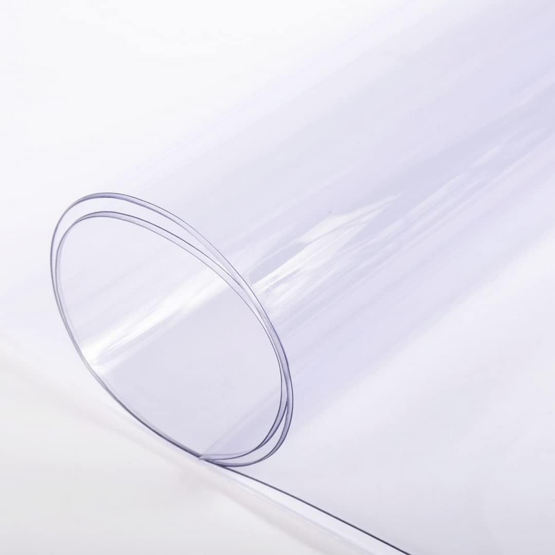 Farm Plastic Supply - Clear Vinyl Sheeting - 15 Mil - (4'6" x 50') - Vinyl Plastic Sheeting, Clear Vinyl Sheet for Storm Windows, Covering, Protection, Tablecloth Protector