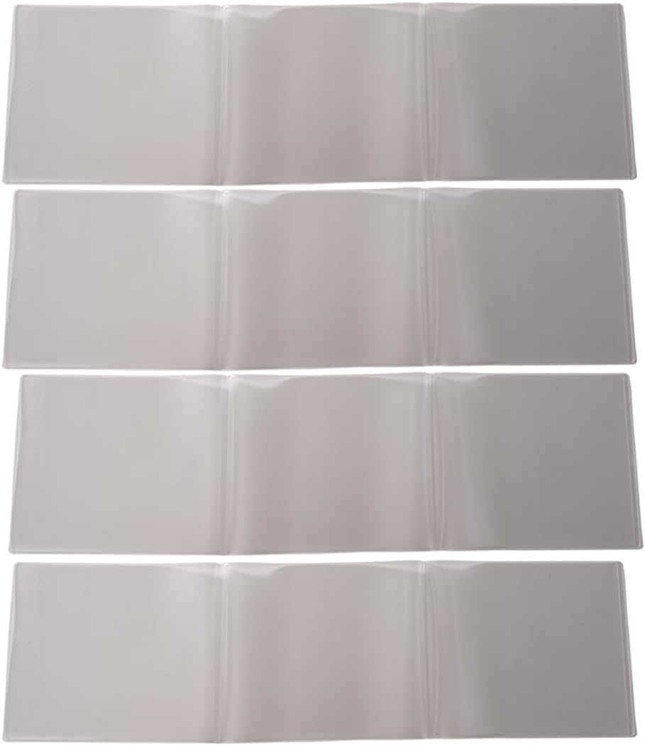 aoG Mahjong Card Holder for Mah Jongg Hands and Rules, Non Glare, PVC Plastic, Soft, Durable, 2025 (Large - 4 pcs)