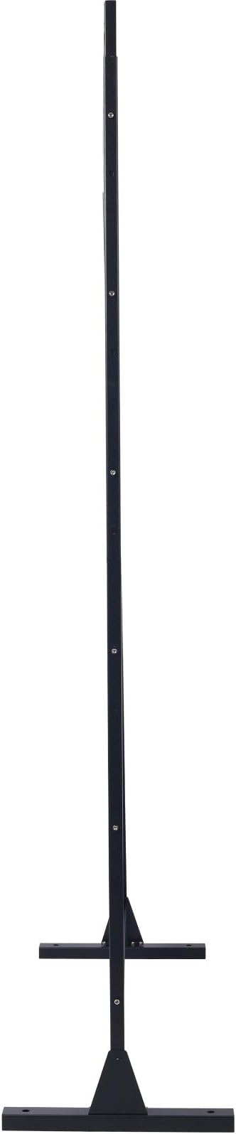 Outdoor Privacy Screen with Geometric Design – Metal Decorative Panel, Freestanding Partition, Weather-Resistant, 76"x48" for Garden, Patio, Balcony, and Yard, Black