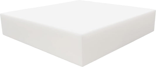 FoamRush 8" H x 24" W x 24" L Upholstery Foam Cushion High Density (Square Foam for Dining Chairs, Chair & Wheelchair Seat Cushion Replacement)