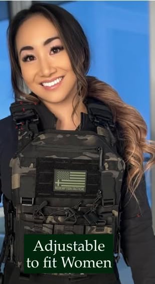 Redemption Crusader 2.0 Molle Quick Release Buckles Airsoft Vest With Adjustable Size Sides And Triple Pouch